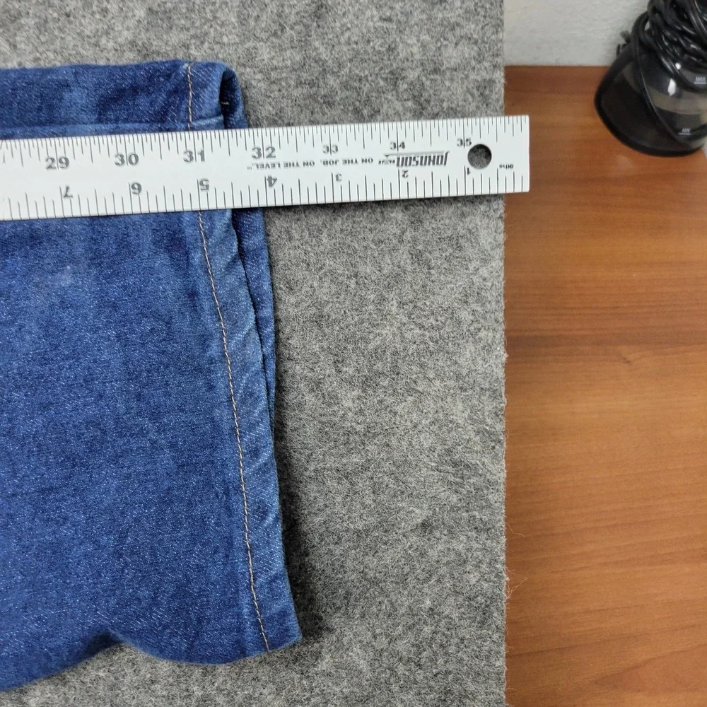 Wrangler Jeans Mens 44x32 Blue Denim Streetwear Regular Fit Workwear Rancher